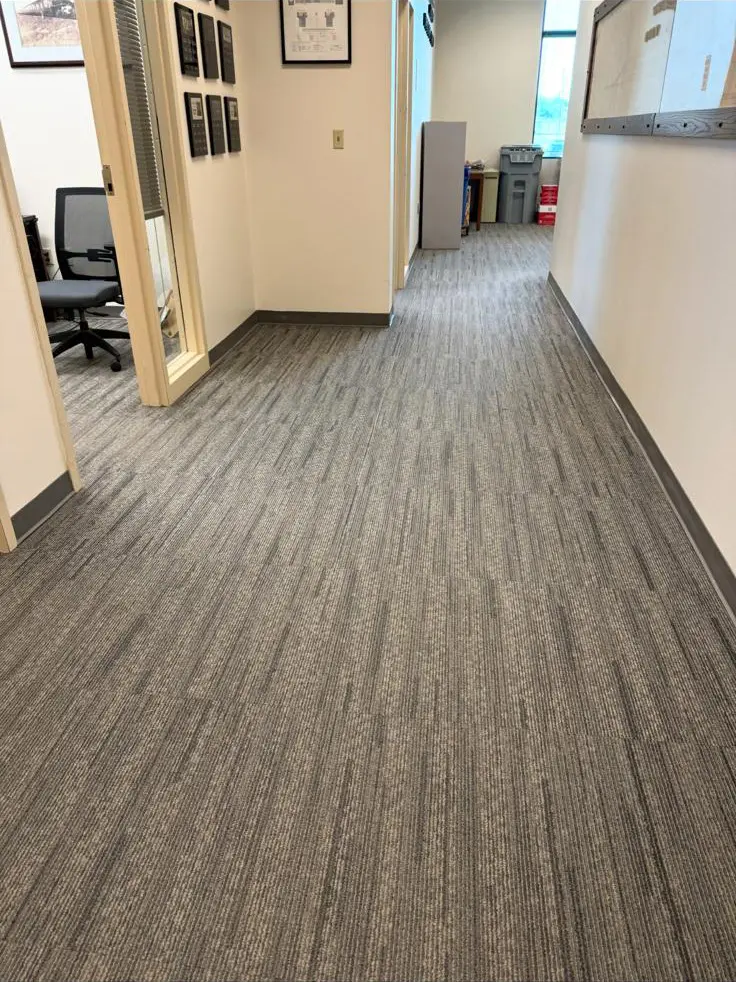 Modern waiting area with clean floors
